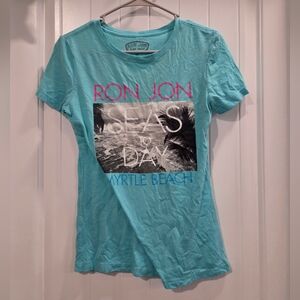 Ron Jon Turquoise Graphic Tee